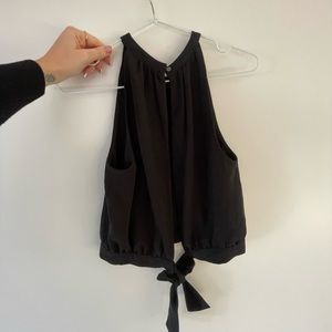 WILFRED elegant backless halter dress shirt SIZE S